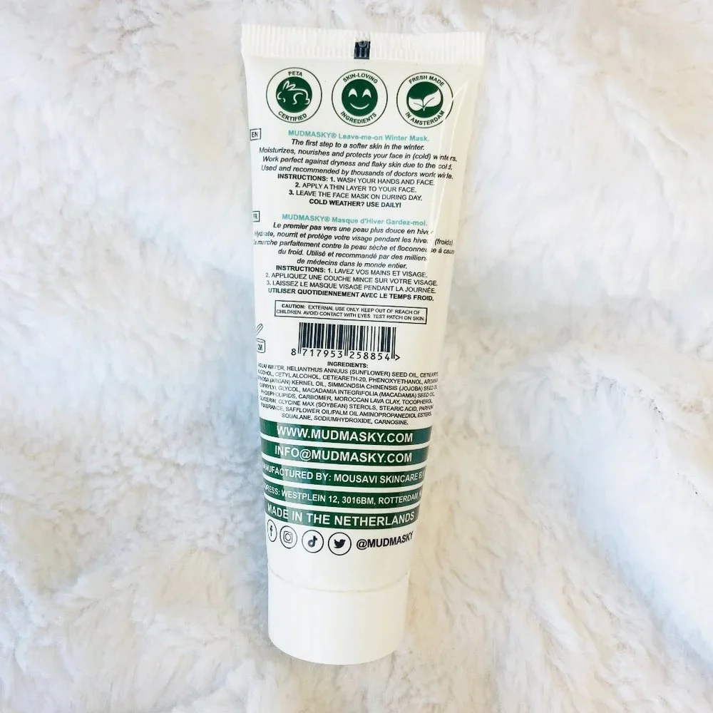 Mudmasky Leave-me-on Winter Protects Moisturizes & Repairs Skin 40 mL